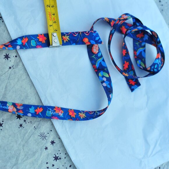 Colorful Italian Floral Satin Trim for Your Hat DIY - Picture 2 of 3